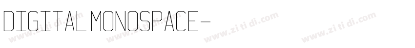 Digital monospace字体转换